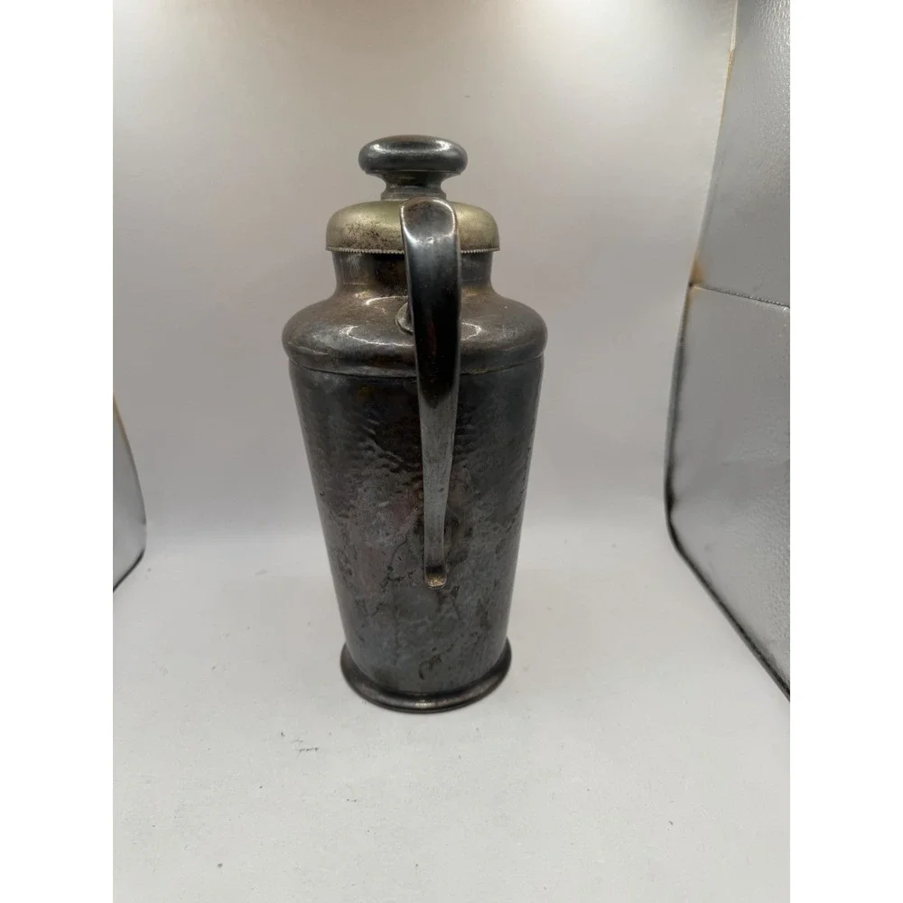 Prohibition Meriden Hammered Silver Plate Cocktail Shaker ArtDeco 1927 Fast Ship